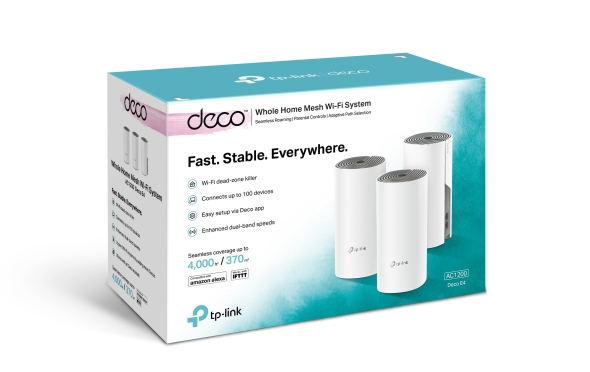 TP-LINK Deco E4 AC1200 Whole Home Mesh Wi-Fi System -3 Pack