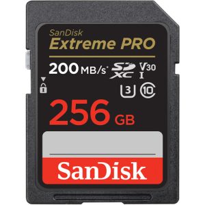 SanDisk Extreme PRO 256GB SDXC UHS-I Card 200 MBPs