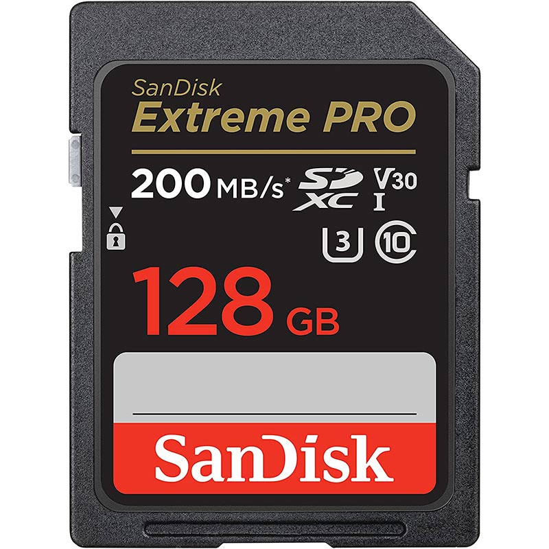 SanDisk Extreme PRO 128GB SDXC UHS-I Card 200 MBPs