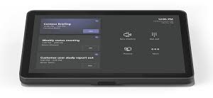 Logitech Tap IP – touch controller for video conferencing rooms.